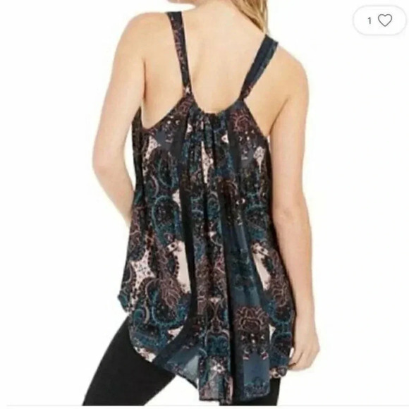 FREE PEOPLE Black Count Me In Trapeze  Tank Top - Picture 4 of 8
